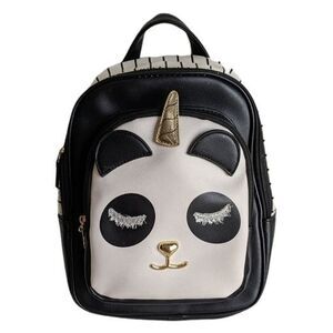 Luv Betsey by Betsey Johnson Bag Unicorn Backpack Black Black & White Style